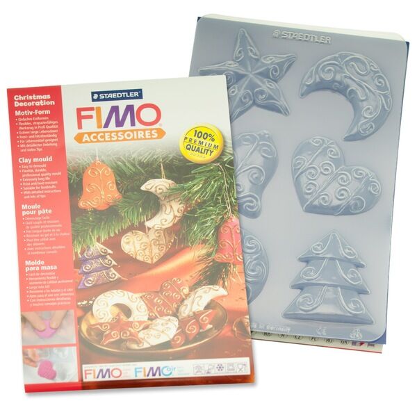 Staedtler Fimo Clay Mould Polimer Kil Şekillendirme Kalıbı Chrıstmas Decoratıons
