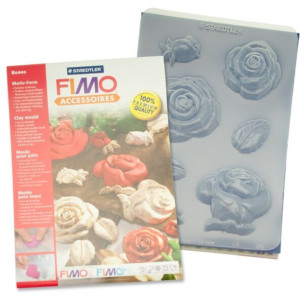 Staedtler Fimo Clay Mould Polimer Kil Şekillendirme Kalıbı Roses