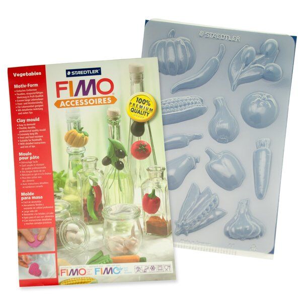 Staedtler Fimo Clay Mould Polimer Kil Şekillendirme Kalıbı Vegetables