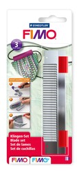 Staedtler Fimo Cutter Polimer Kil Kesme Bıçakları 3'lü Set (Sert, Esnek ve Tırtıklı) - 1