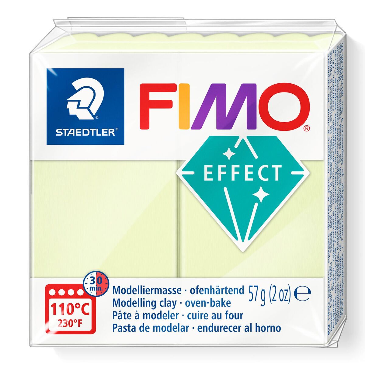 Staedtler Fimo Effect Polimer Kil 105 Vanilla (pastel)