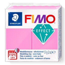 Staedtler Fimo Effect Polimer Kil 201 Neon Pink - 1