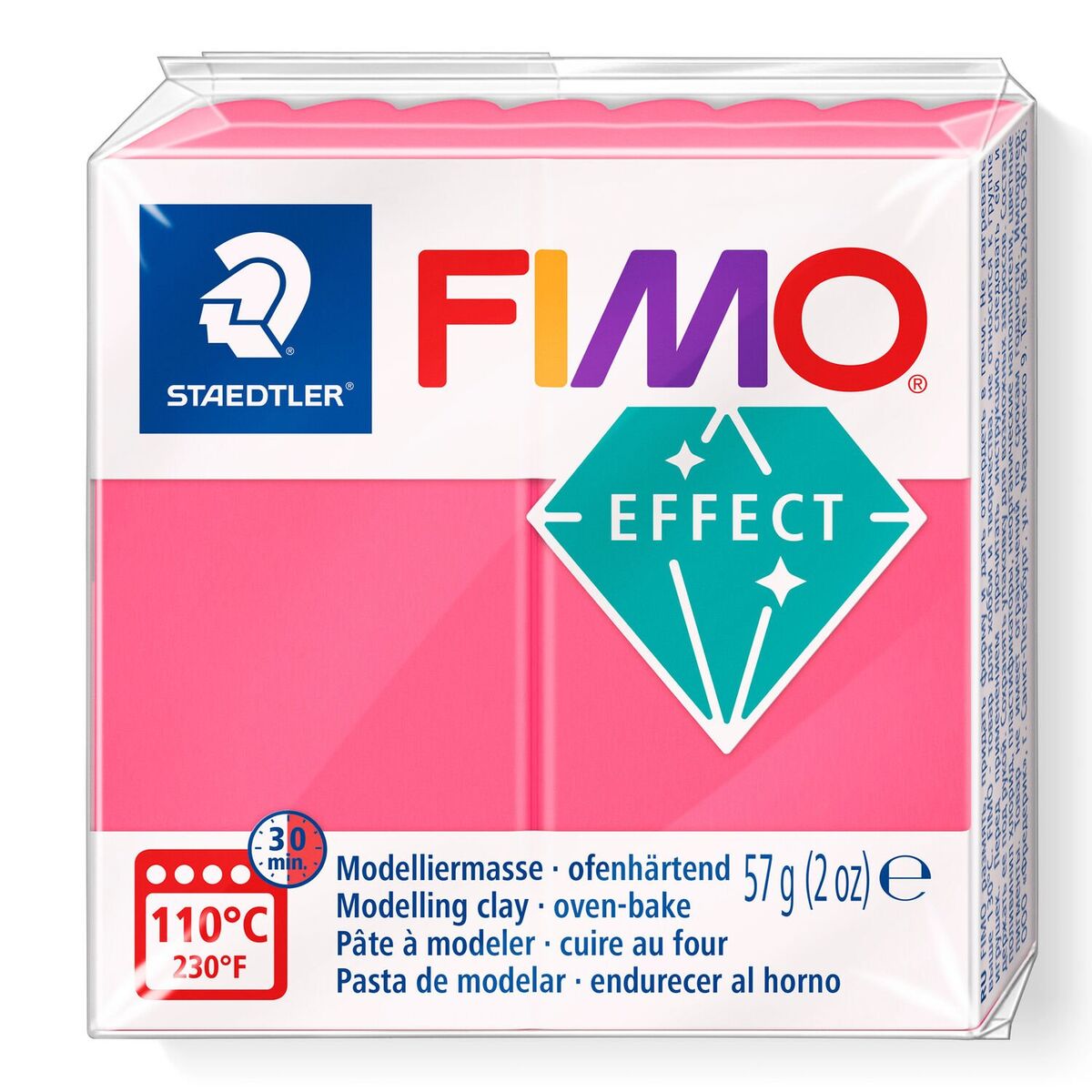 Staedtler Fimo Effect Polimer Kil 204 Red (transparan)