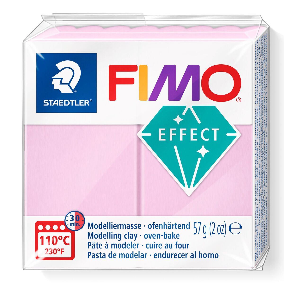 Staedtler Fimo Effect Polimer Kil 205 Rose (pastel)