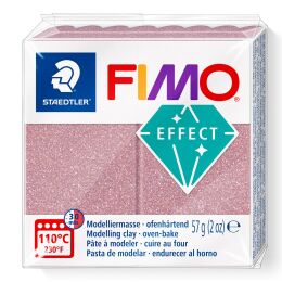 Staedtler Fimo Effect Polimer Kil 212 Glitter Rose Gold (Simli Rose Altın) - 1