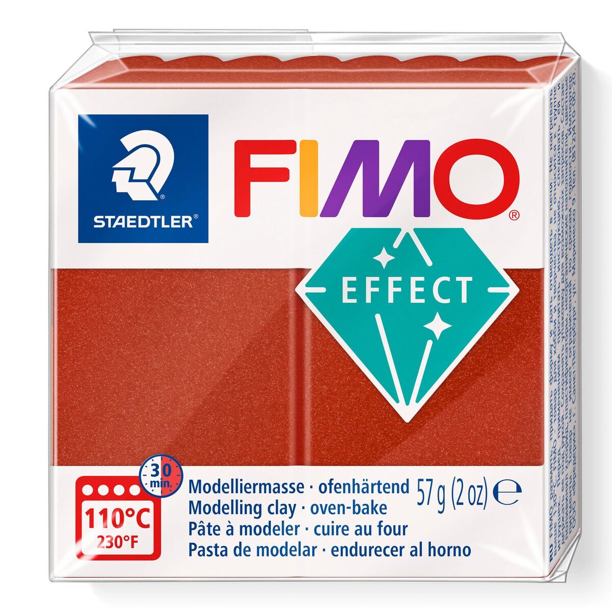 Staedtler Fimo Effect Polimer Kil 27 Copper (metalik)