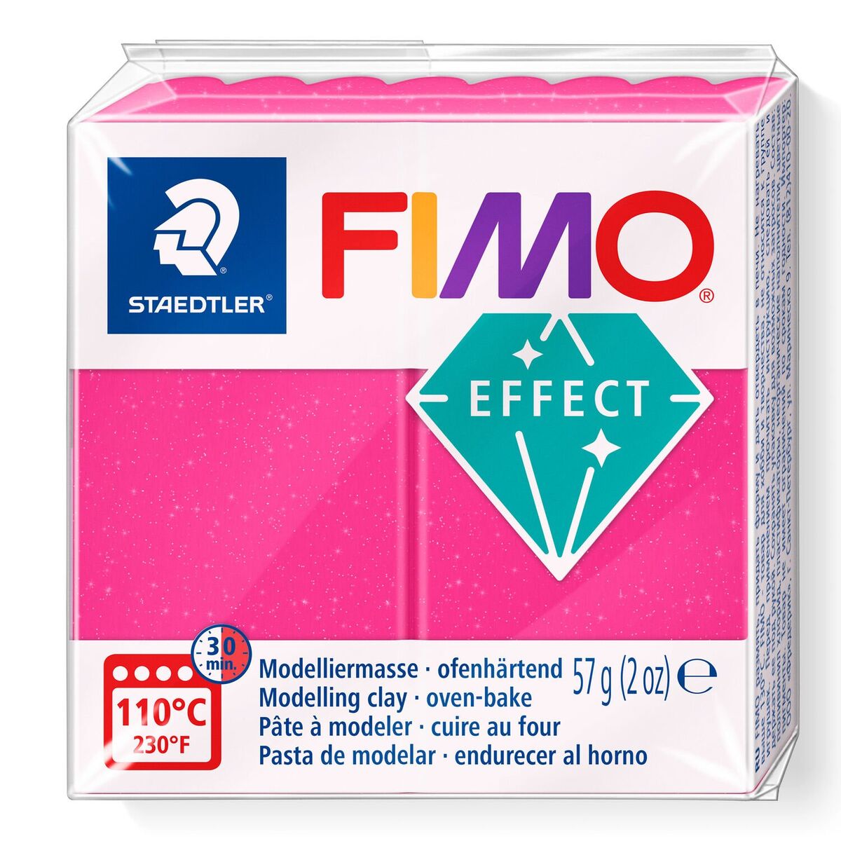 Staedtler Fimo Effect Polimer Kil 286 Ruby Quartz (mücevher Renkleri)
