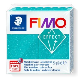 Staedtler Fimo Effect Polimer Kil 392 Galaxy Turquoise - 1