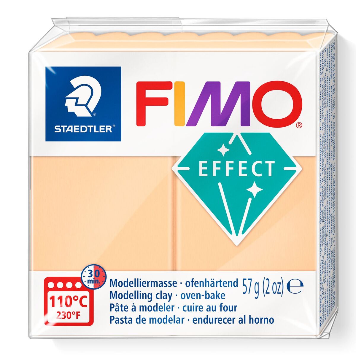 Staedtler Fimo Effect Polimer Kil 405 Peach (pastel)