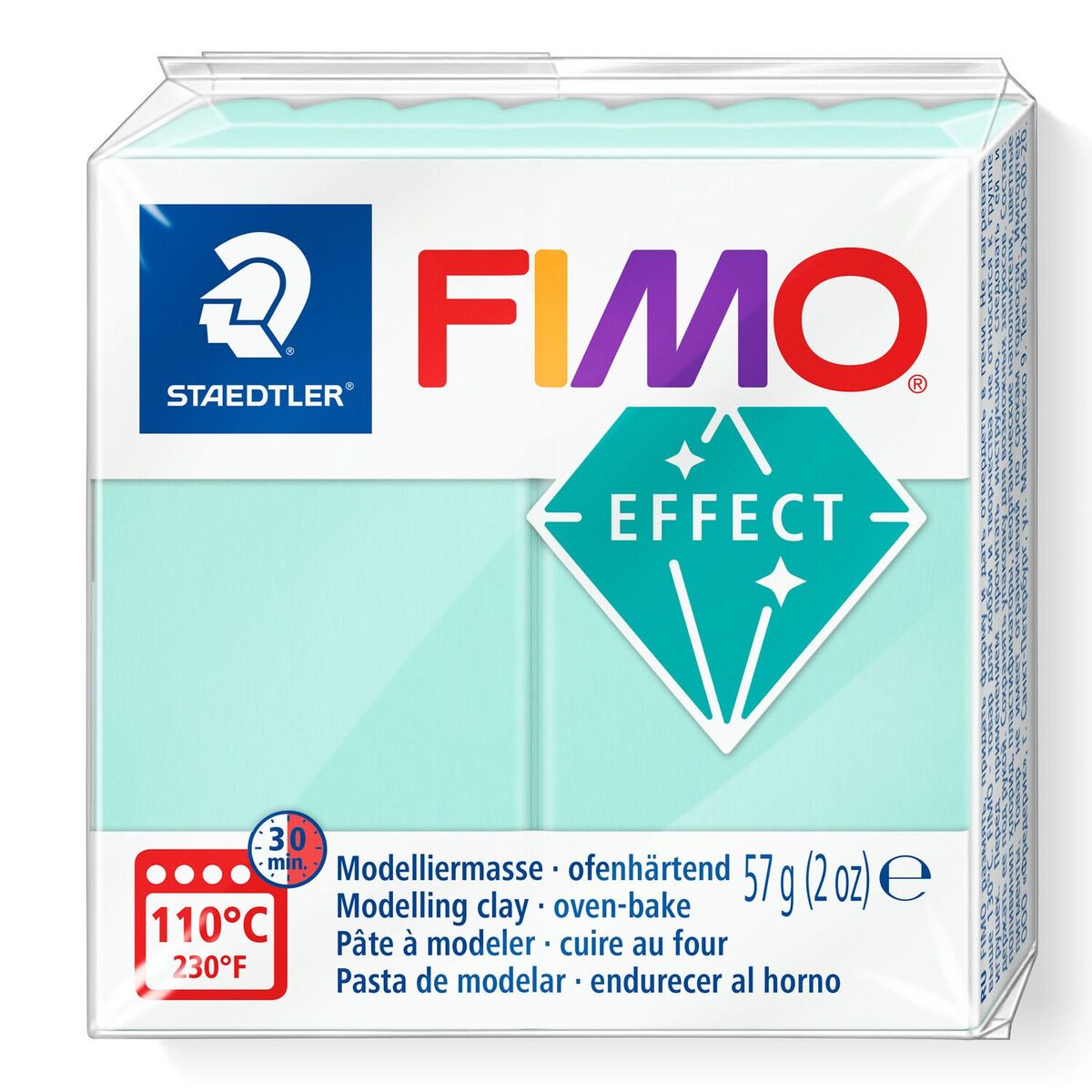 Staedtler Fimo Effect Polimer Kil 505 Mint (pastel)