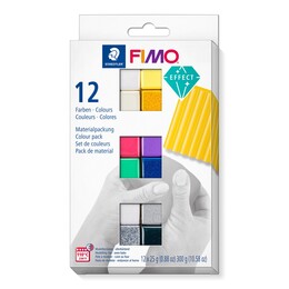 Staedtler Fimo Effect Polimer Kil Seti 12 Renk x 25 gr. - Thumbnail