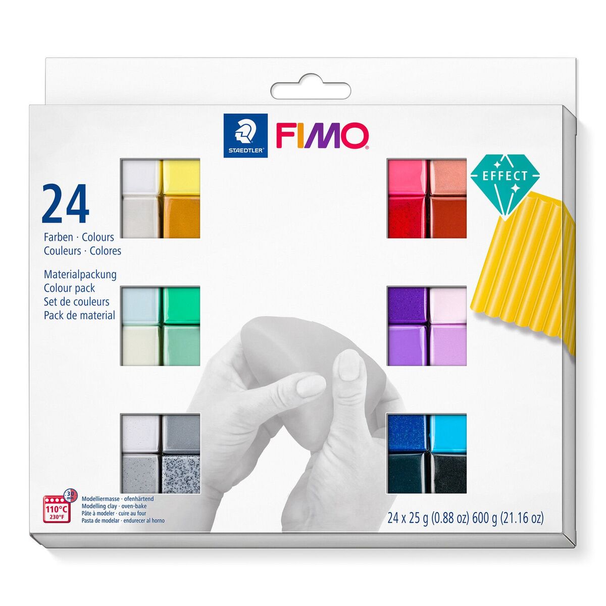 Staedtler Fimo Effect Polimer Kil Seti 24 Renk X 25 Gr.