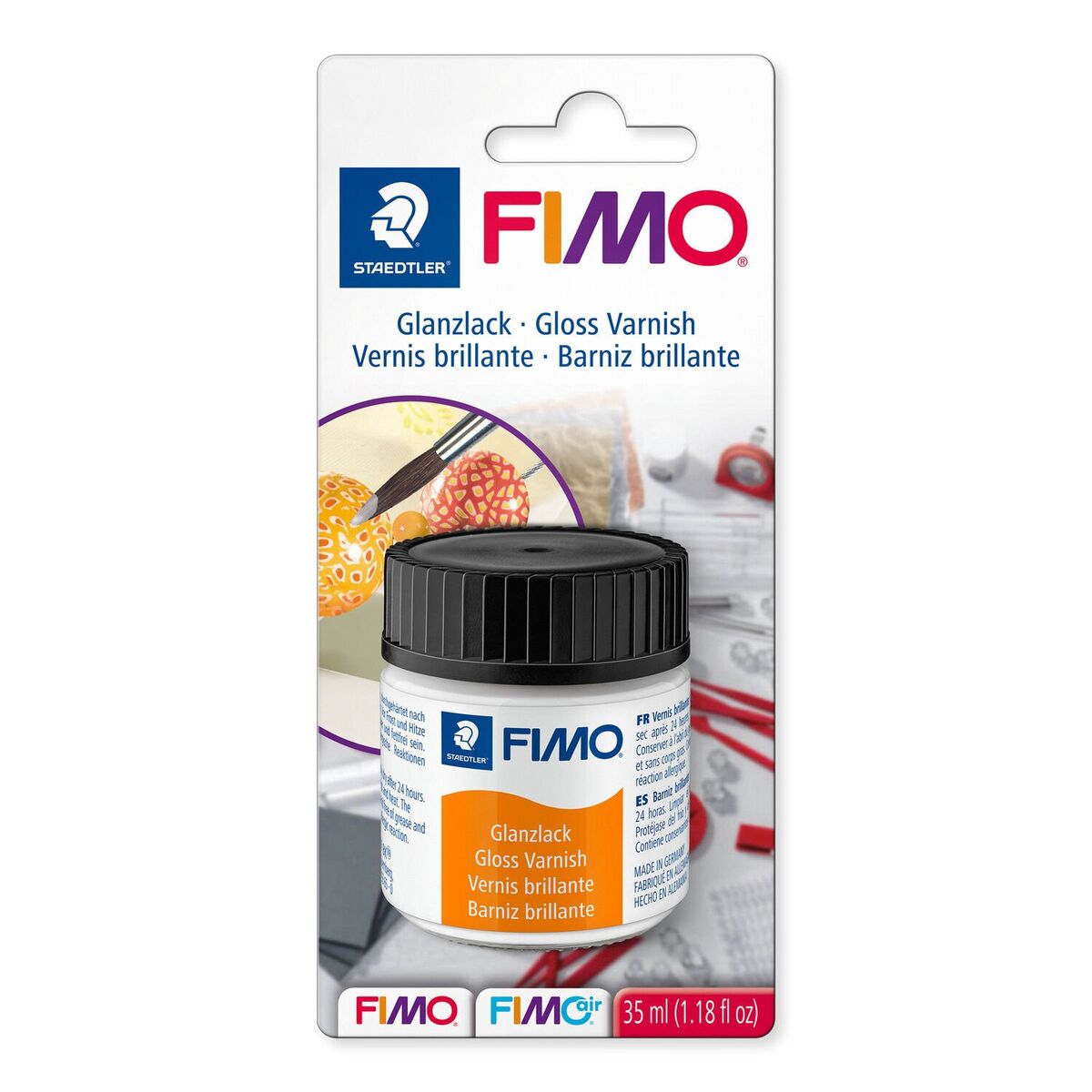 Staedtler Fimo Gloss Varnish Su Bazlı Parlak Polimer Kil Vernik 35 Ml.