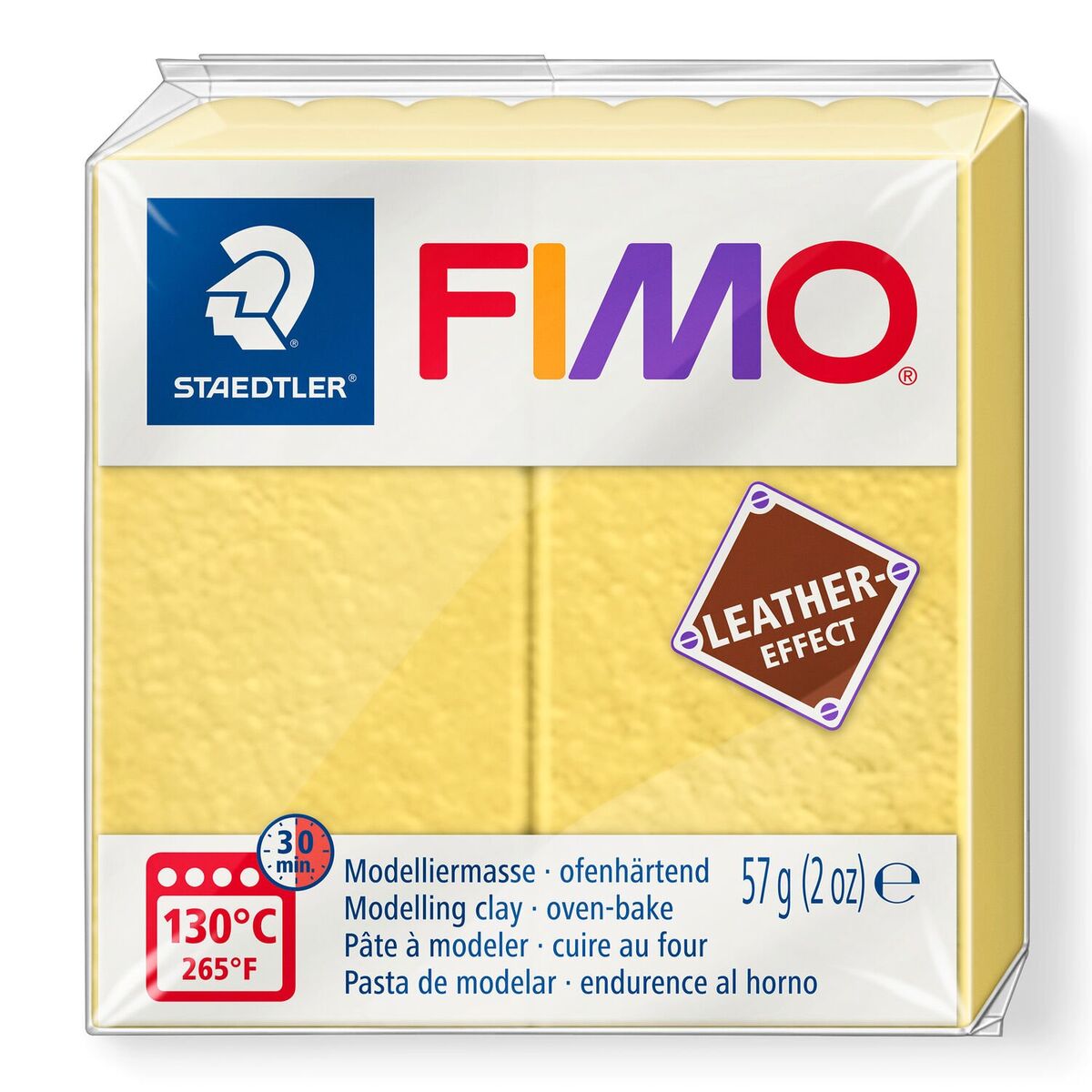 Staedtler Fimo Leather (deri) Effect Polimer Kil 109 Safran Sarı