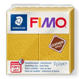 Staedtler Fimo Leather (Deri) Effect Polimer Kil 179 Okra - 1