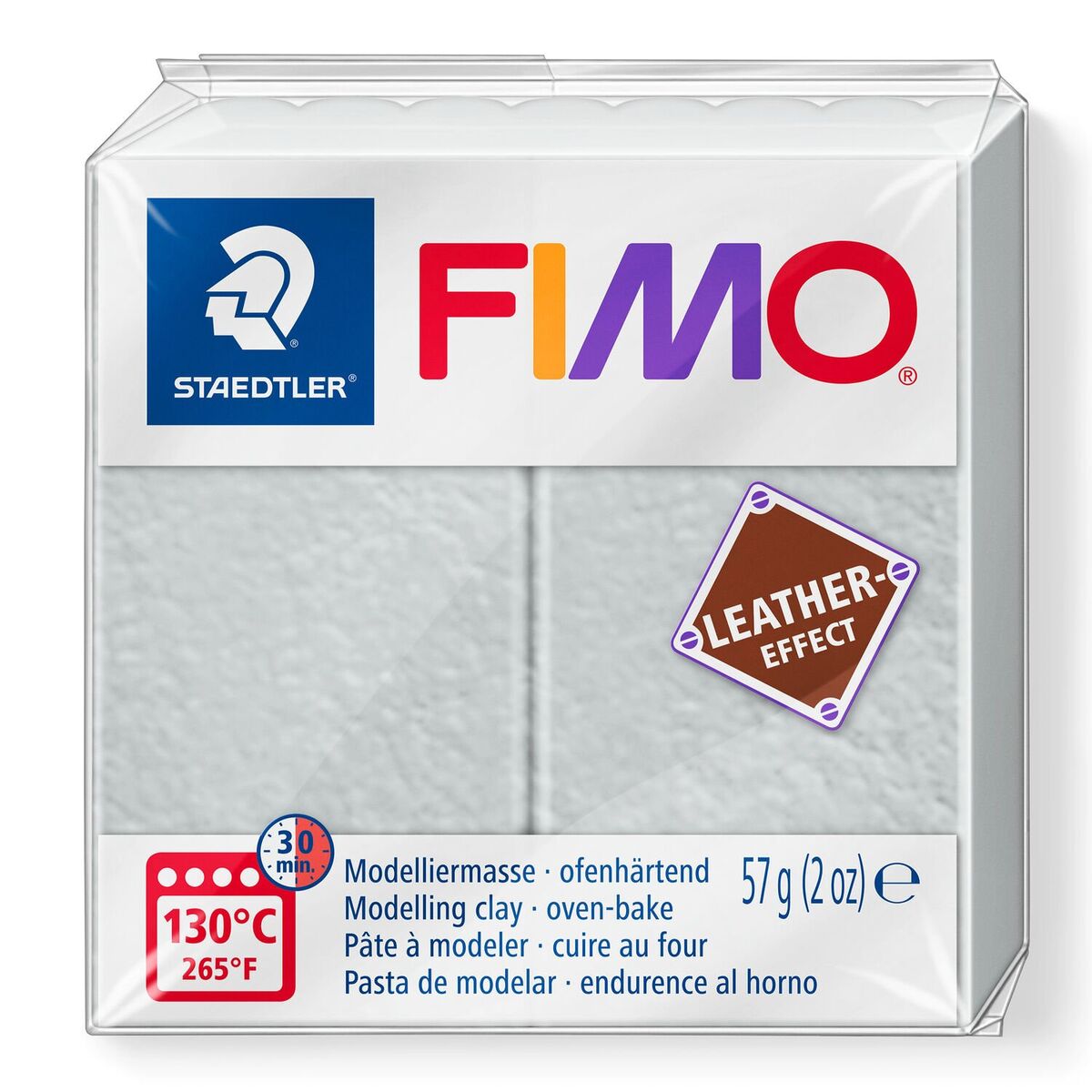 Staedtler Fimo Leather (deri) Effect Polimer Kil 809 Güvercin Gri