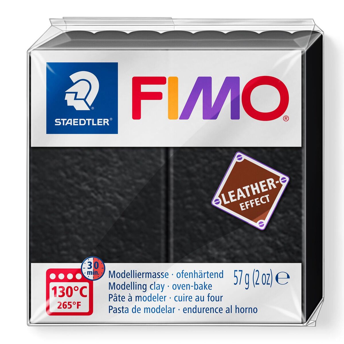 Staedtler Fimo Leather (deri) Effect Polimer Kil 909 Siyah