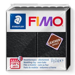 Staedtler Fimo Leather (Deri) Effect Polimer Kil 909 Siyah