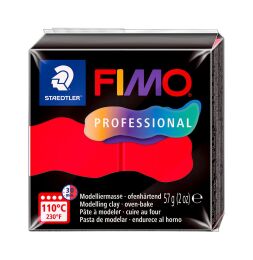 Staedtler Fimo Professional Polimer Kil 57 gr. 200 Saf Kırmızı - 1
