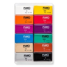 Staedtler Fimo Professional Polimer Kil Seti 12 Renk x 25 gr. Basic Renkler - Thumbnail