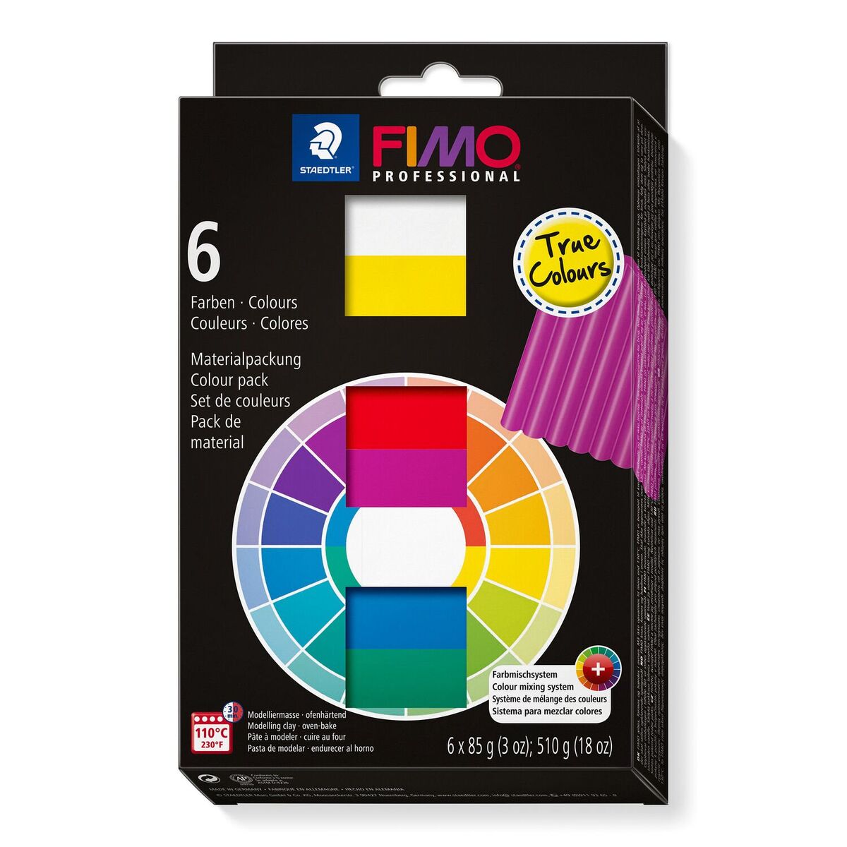 Staedtler Fimo Professional Polimer Kil Seti 6 Renk X 85 Gr. True Colours