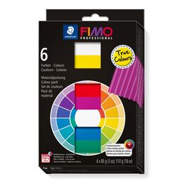 Staedtler Fimo Professional Polimer Kil Seti 6 Renk x 85 gr. True Colours - 1