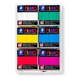 Staedtler Fimo Professional Polimer Kil Seti 6 Renk x 85 gr. True Colours - Thumbnail