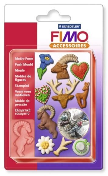Staedtler Fimo Push Mould Esnek Silikon Polimer Kil Kalıbı Alp Dağları