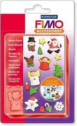 Staedtler Fimo Push Mould Esnek Silikon Polimer Kil Kalıbı NOEL - 1