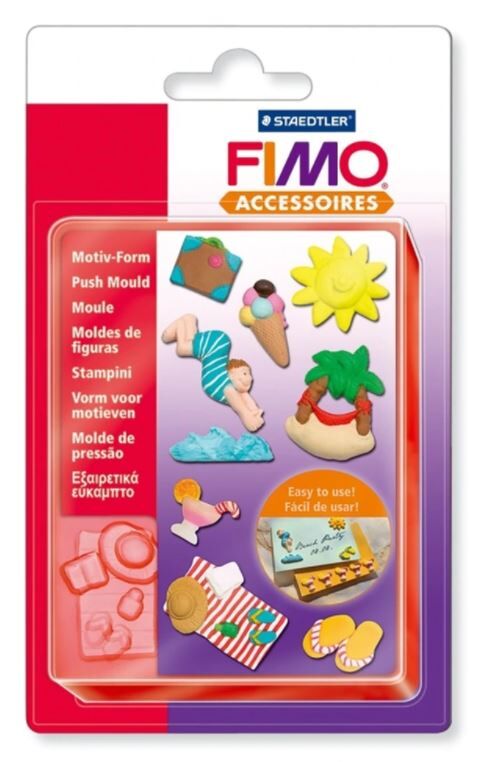 Staedtler Fimo Push Mould Esnek Silikon Polimer Kil Kalıbı Tatil