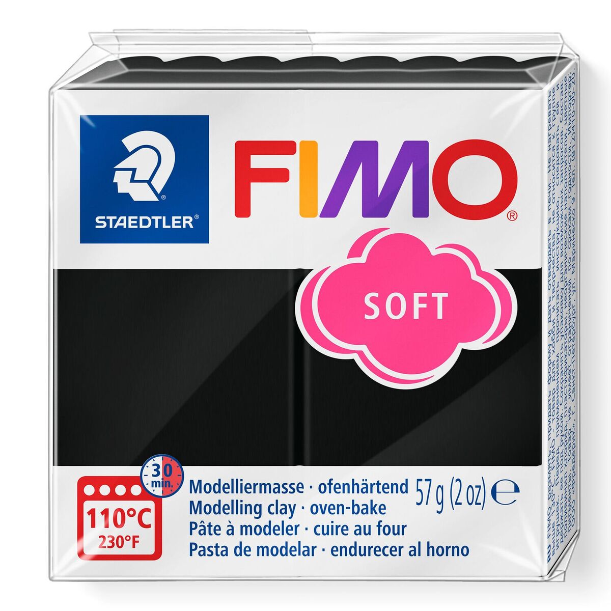 Staedtler Fimo Soft Polimer Kil 9 Black