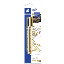 Staedtler Metallic Marker Seti 2 Renk Altın-Gümüş