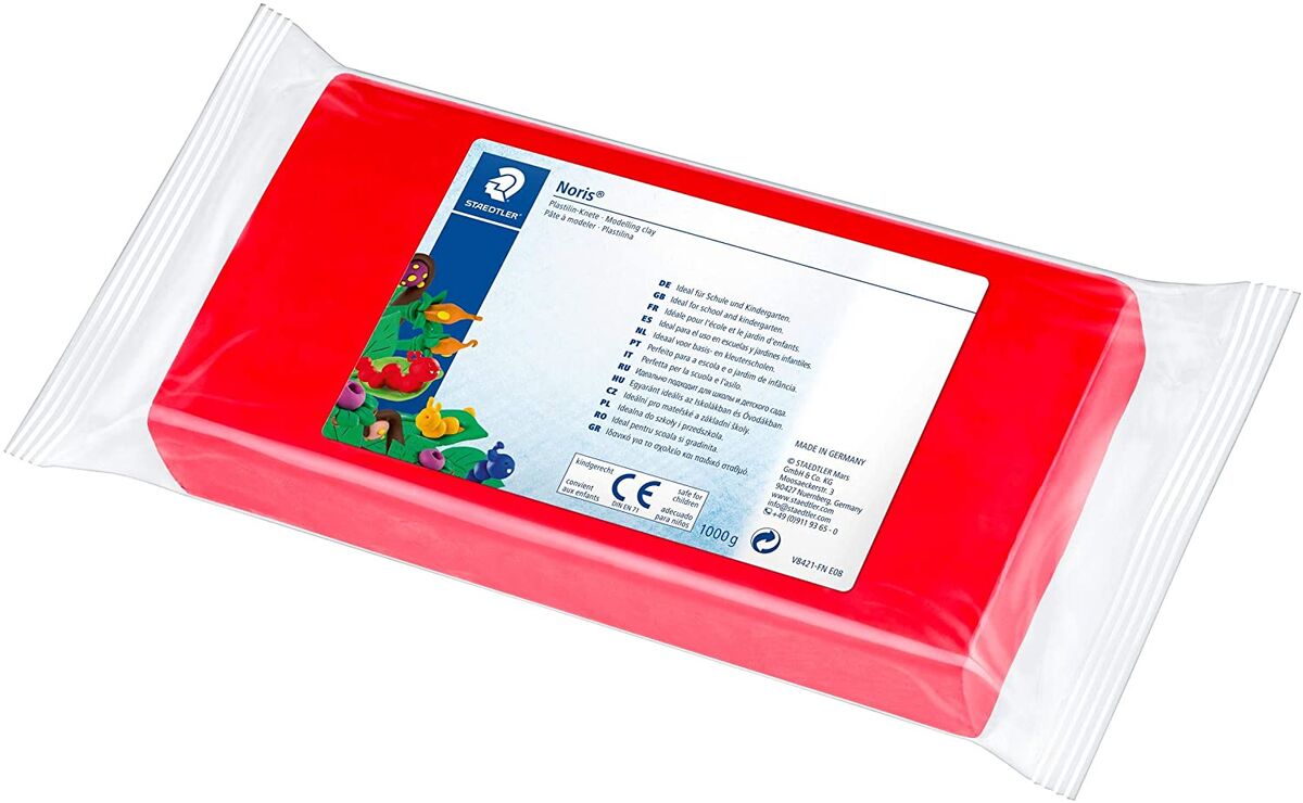 Staedtler Noris Plastilin Modelleme Hamuru 1000 Gr. Kırmızı