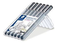 Staedtler Pigment Liner Teknik Çizim Kalemi Seti 6'lı Plastik Kutulu - 2