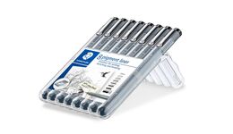 Staedtler Pigment Liner Teknik Çizim Kalemi Seti 8'li Plastik Kutulu - 2