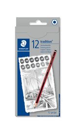 Staedtler Tradition Dereceli Kalem Karakalem Eskiz Çizim Seti 12'li