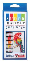 Südor Guaj Boya Seti 10 Renk x 8.5 ml. Tüp