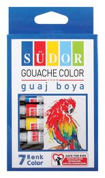 Südor Guaj Boya Seti 7 Renk x 8.5 ml. Tüp