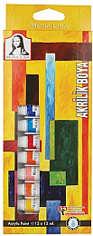 Südor Mona Lisa Akrilik Boya Seti 12 Renk x 12 ml. Tüp - Südor