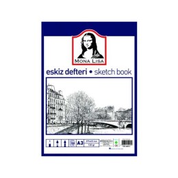 Südor Mona Lisa Eskiz Çizim Defteri (Sketch Book) A3 120 gr. 50 yp. - Südor