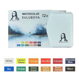 Südor Mona Lisa Profesyonel Tablet Sulu Boya Seti 12 Renk - 1