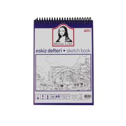 Südor Mona Lisa Telli Eskiz Çizim Defteri (Sketch Book) A5 120 gr. 50 yp. - 1