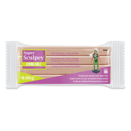 Super Sculpey Living Doll Polimer Kil (Fırınlanabilir Model Hamuru) 454 gr. BEIGE - 1