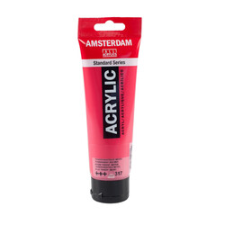 Talens Amsterdam Akrilik Boya 120 ml. 317 Transparent Red Medium - 1