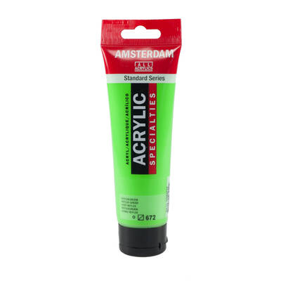 Talens Amsterdam Akrilik Boya 120 ml. 672 Reflex Green (Fosforlu)