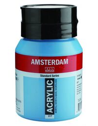 Talens Amsterdam Akrilik Boya 500 ml. 517 King's Blue - 1