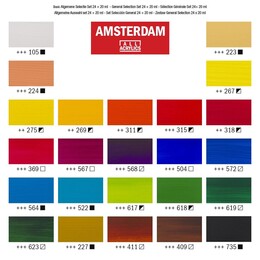 Talens Amsterdam Akrilik Boya Seti 24 Renk x 20 ml. - Thumbnail