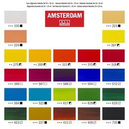 Talens Amsterdam Akrilik Boya Seti 24 Renk x 20 ml. - 3