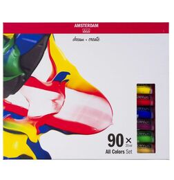 Talens Amsterdam Akrilik Boya Seti 90 Renk x 20 ml. - 1