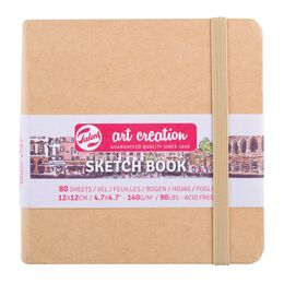 Talens Art Creation Sketchbook Sert Kapak Eskiz Çizim Defteri 140 gr. 12x12 cm. 80 yp. KRAFT YELLOW - 2